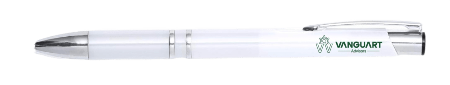 Modelo bolígrafo como parte del Marketing para empresas de Vanguart Advisors